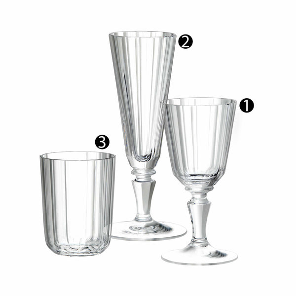2 Champagne Glass Set - Design: HH4