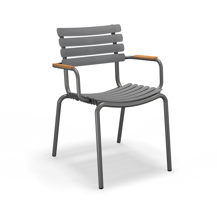 ReClips Dining Chair with Bamboo Armrest