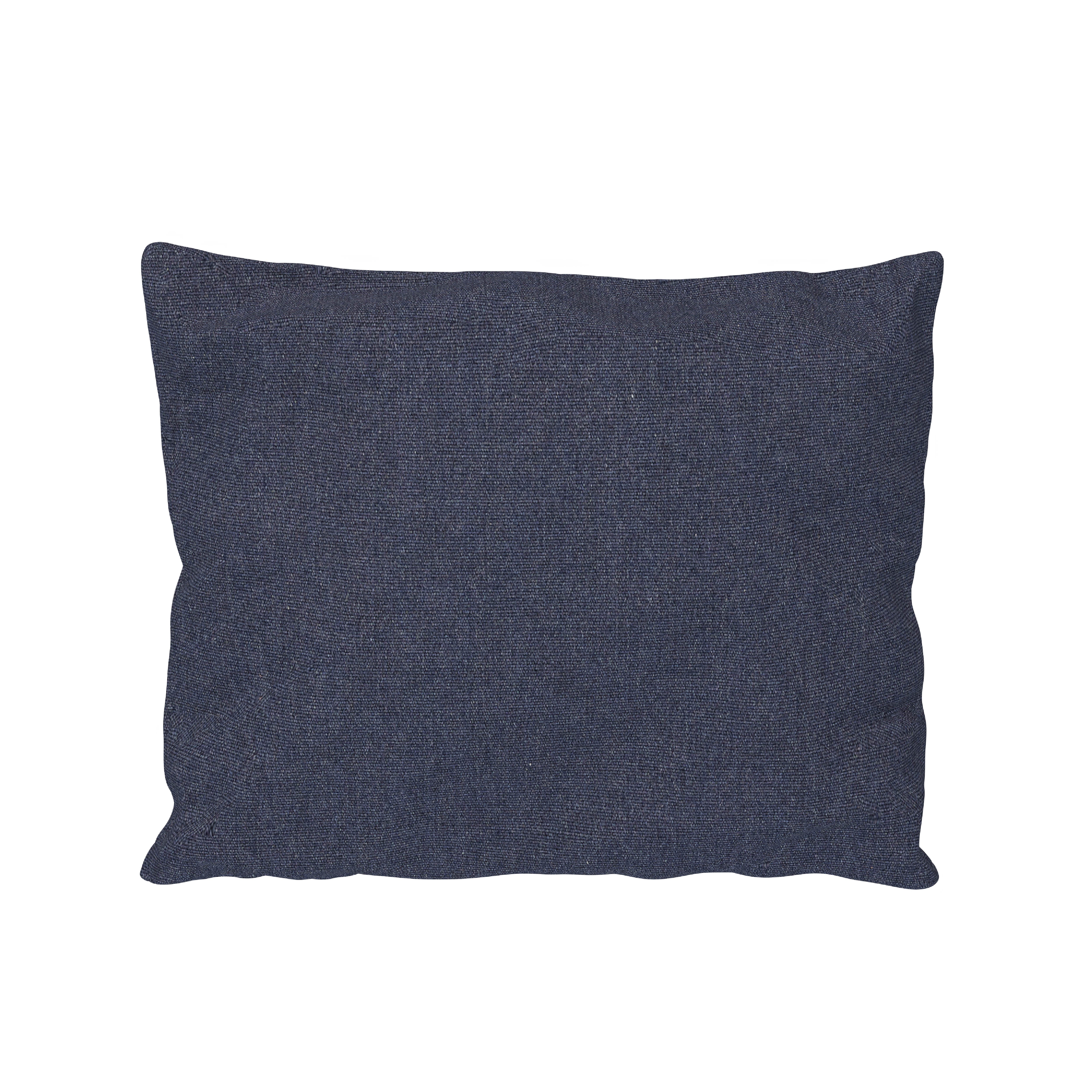 The PUI Cushion by Houe is a rectangular, dark gray scatter cushion with a textured fabric surface, ideal for outdoor lounges, shown against a plain white background.