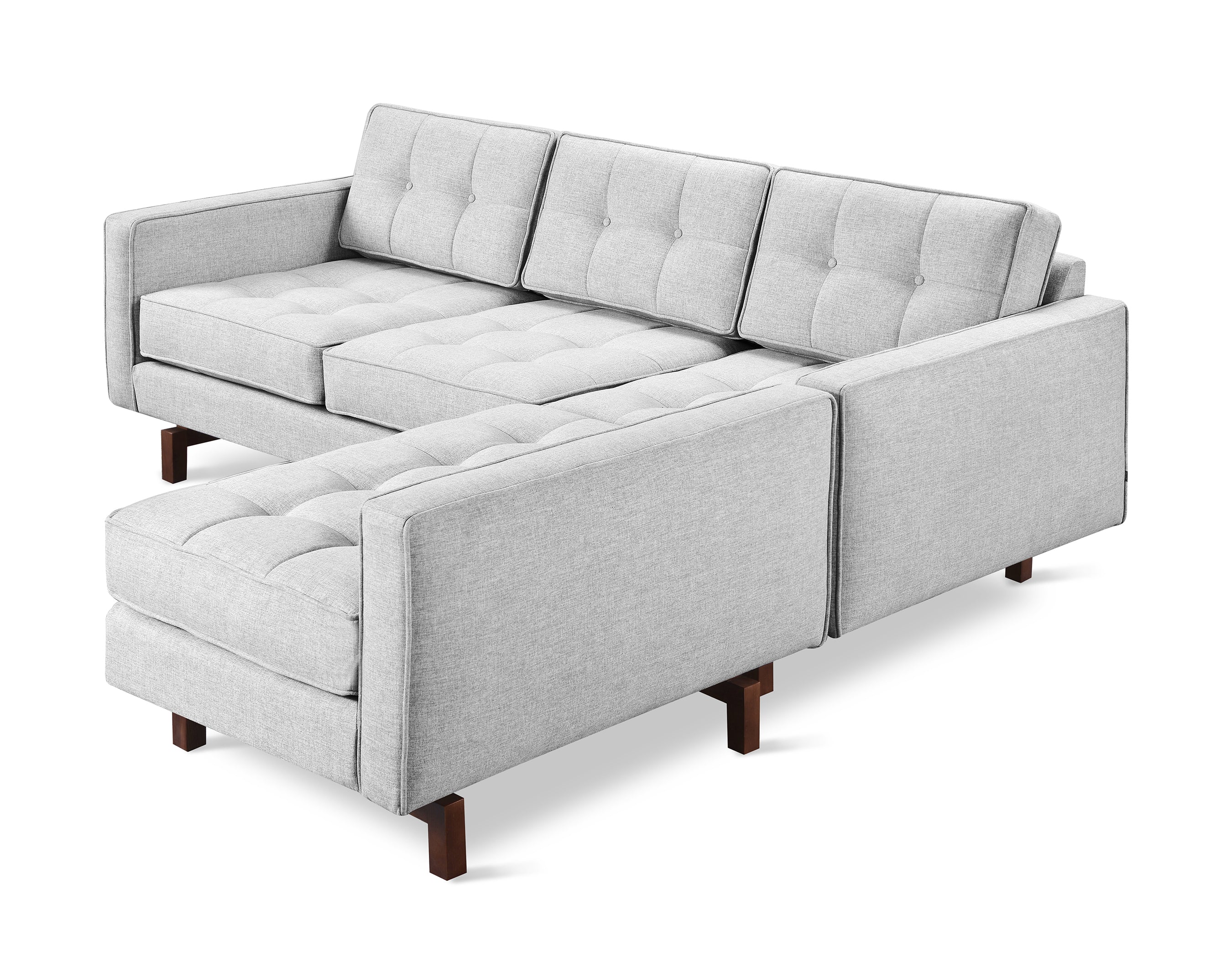 Jane 2  LOFT Bi-Sectional Walnut Finish Base