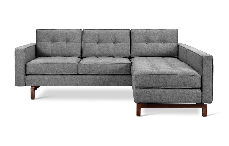 Jane 2  LOFT Bi-Sectional Walnut Finish Base