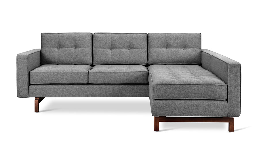 Jane 2  LOFT Bi-Sectional Walnut Finish Base