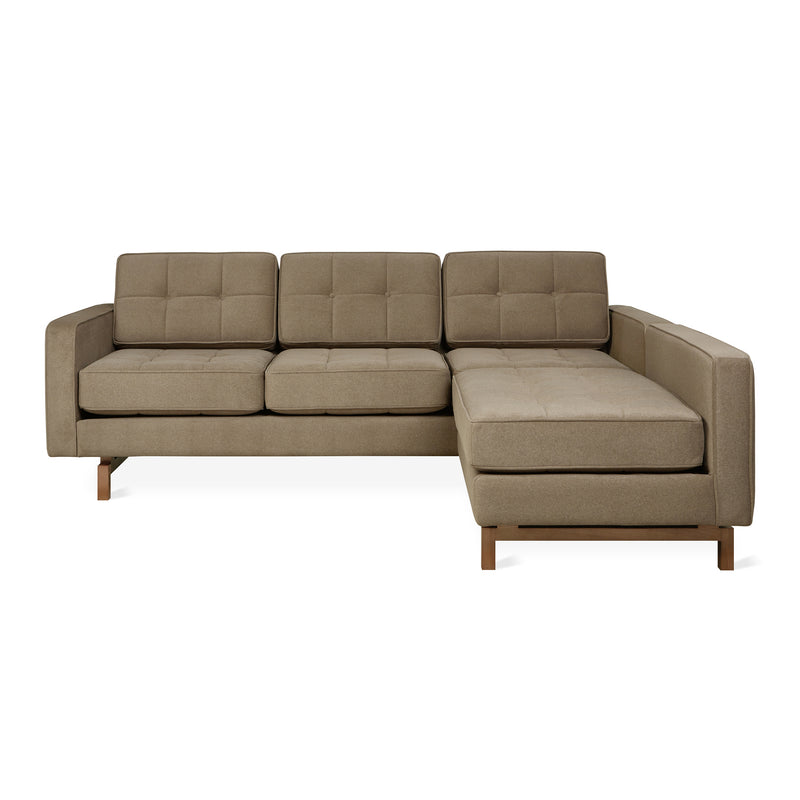 Jane 2  LOFT Bi-Sectional Walnut Finish Base