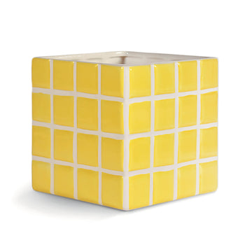 Vase Tile Yellow