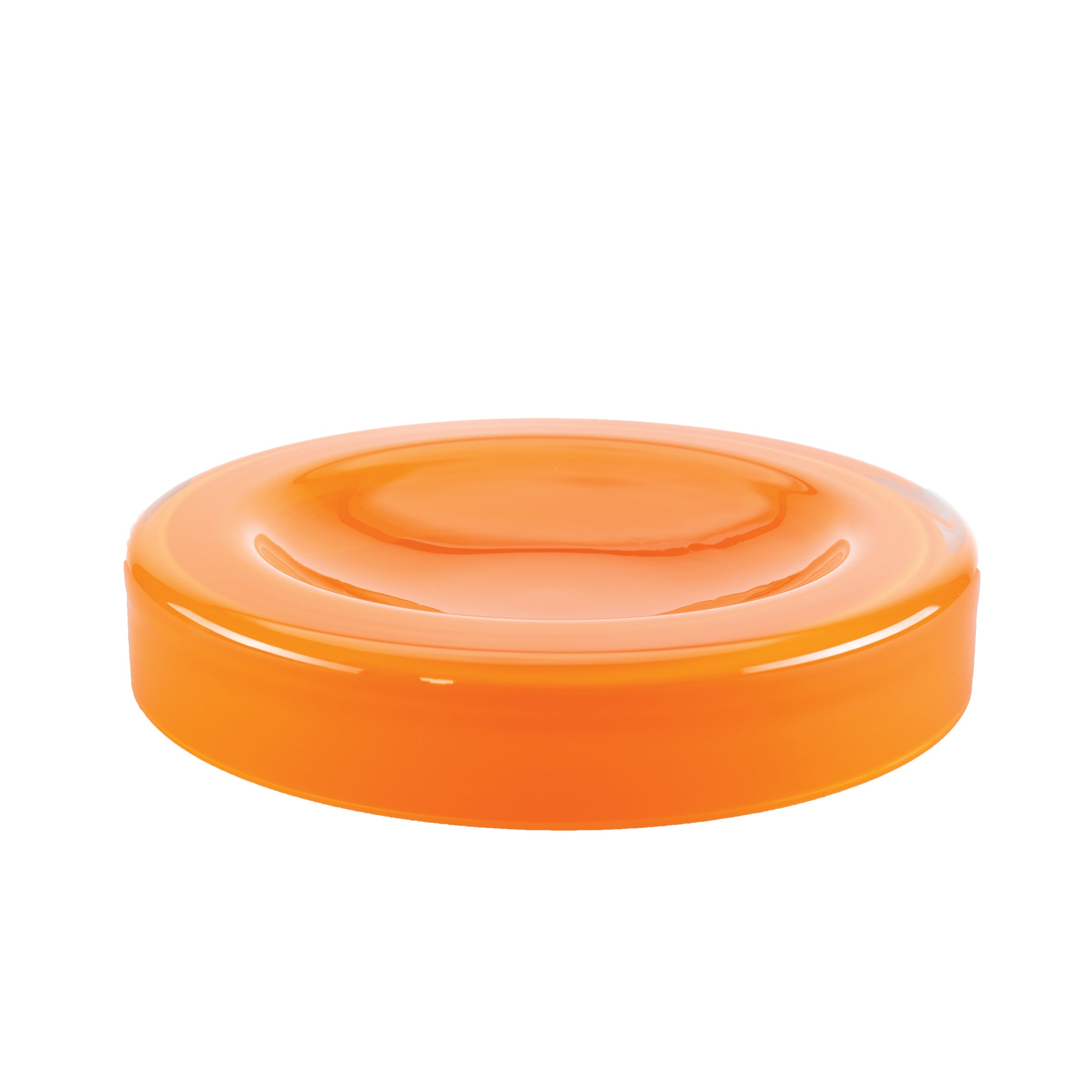 The WET Bowl Big by Ursula Futura, with a smooth, glossy finish reminiscent of mouth-blown glass, is centered against a plain white background. The bowls circular form shines as if meticulously crafted from delicate materials rather than plastic.