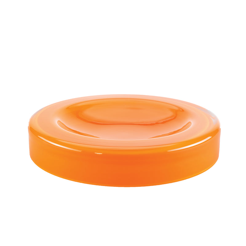 The WET Bowl Big by Ursula Futura, with a smooth, glossy finish reminiscent of mouth-blown glass, is centered against a plain white background. The bowls circular form shines as if meticulously crafted from delicate materials rather than plastic.