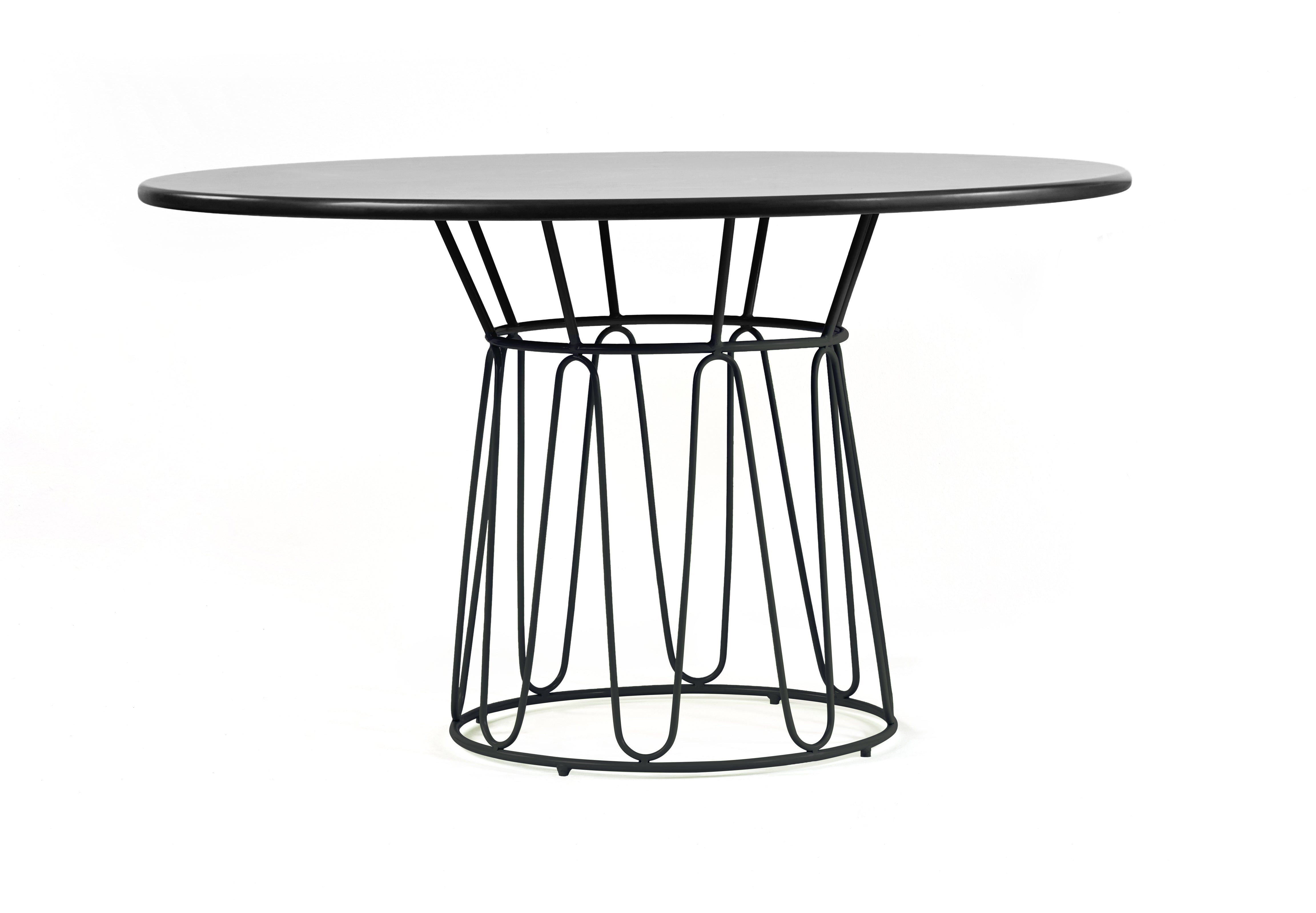 Ames Circo Leather Dining Table