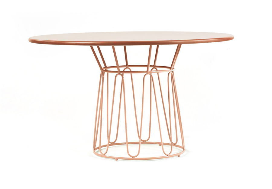 Ames Circo Leather Dining Table