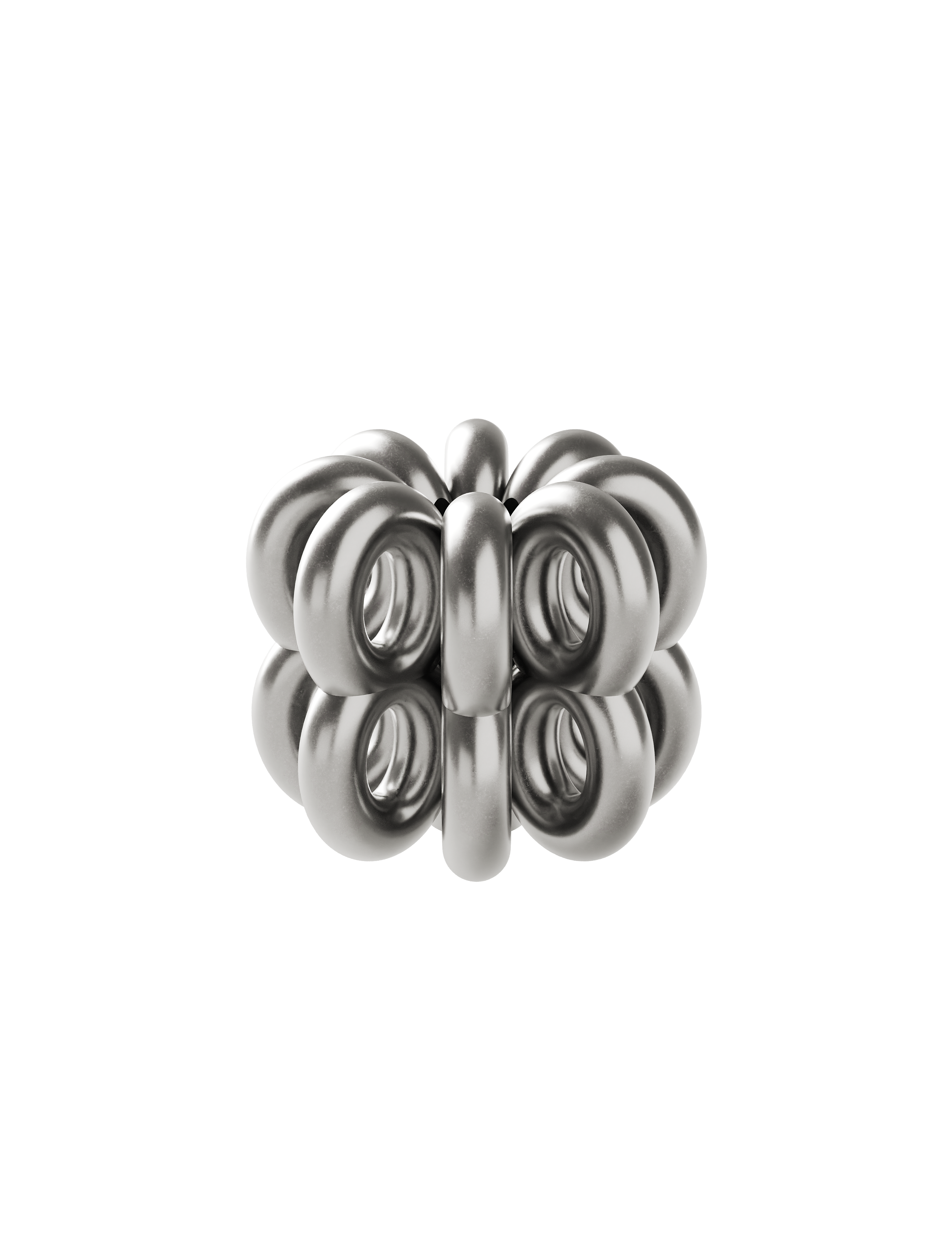 DIGIT EIGHT Candlestick in solid aluminum, shaped as the number eight, modern and minimalist design.