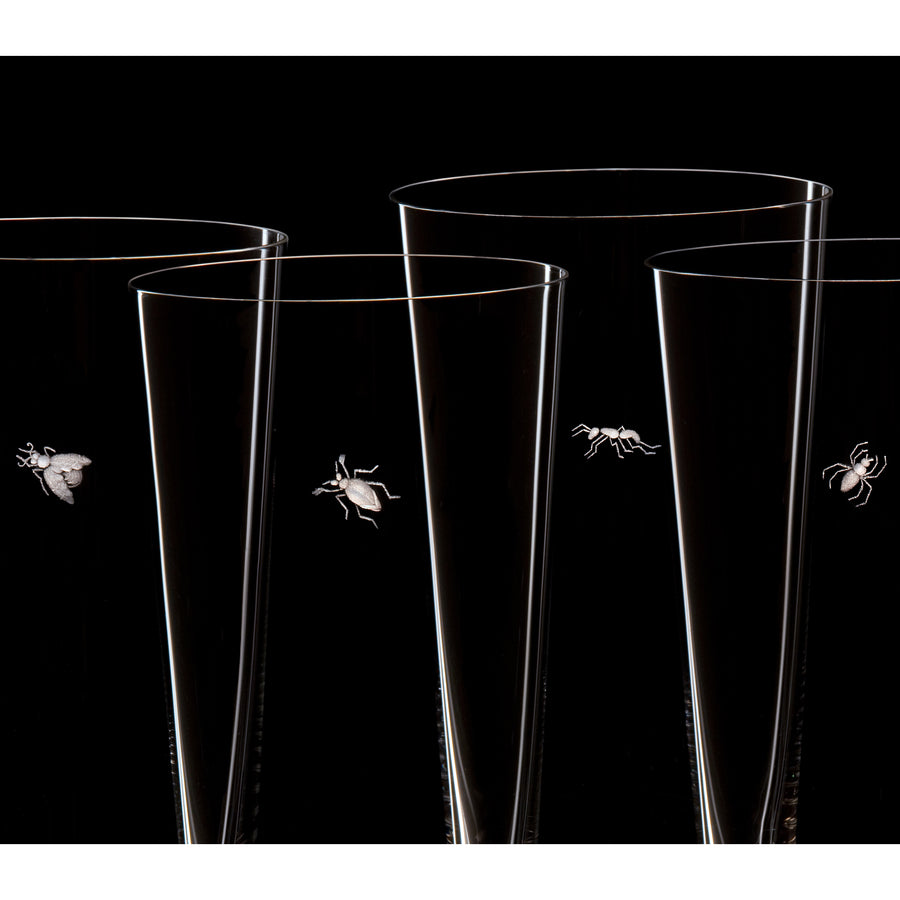 Drinking Set No. 257 with Engraved Insects